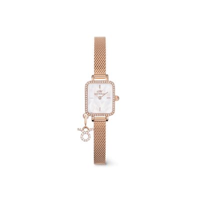 Daniel Wellington DW Watch Quadro Mini Crystal Zodiac Melrose 15.4x18.2mm Rose Gold