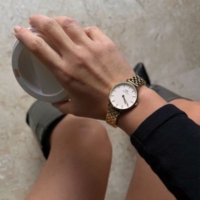 Daniel Wellington DW Watch Petite 5-Link Evergold 28mm Gold