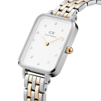 Daniel Wellington DW Watch Quadro Lumine 5-link two-tone 20x26mm Silver