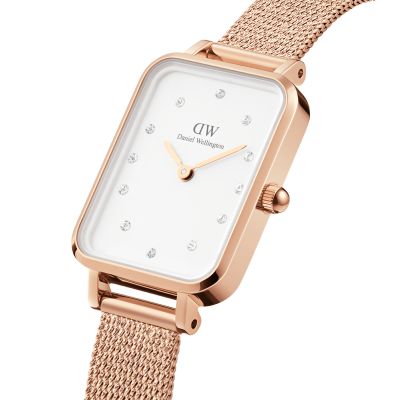 Daniel Wellington DW Watch Quadro Lumine Pressed Melrose 20x26mm Rose Gold