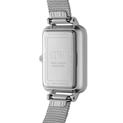 Daniel Wellington DW Watch Quadro Lumine Pressed Piano 20x26mm Silver