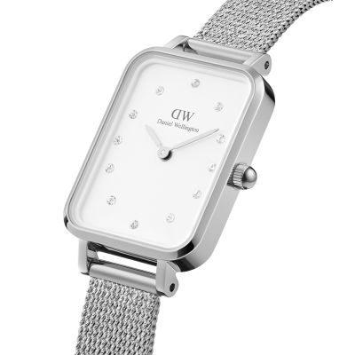 Daniel Wellington DW Watch Quadro Lumine Pressed Sterling 20x26mm Silver