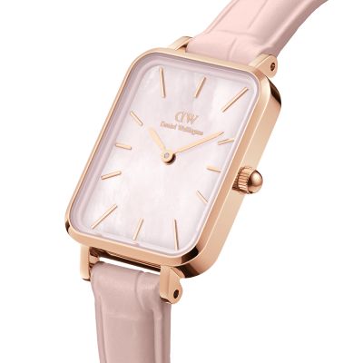 Daniel Wellington DW Watch Quadro Pressed Rouge 20x26mm Rose Gold