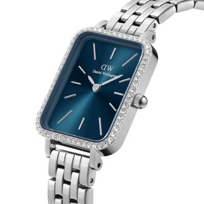 Daniel Wellington DW Watch Quadro Lumine Bezel 5-Link Arctic S 20x26mm Silver