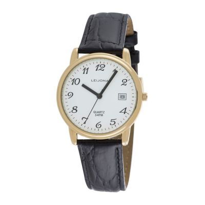 Leijona 5020-677, men Watch, leather bracelet