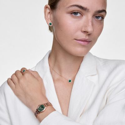 Daniel Wellington DW Watch Ophelia Mini Emerald Rose Gold 20x25.5mm