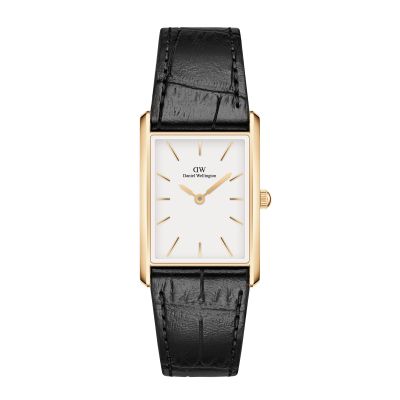 Daniel Wellington DW Watch Bound Black Crocodile Gold 22x32