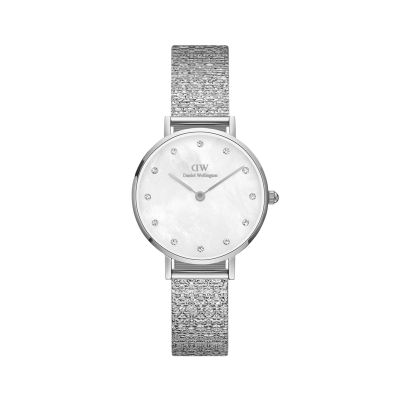 Daniel Wellington DW Watch Petite Lumine Pressed Piano Silver 28mm