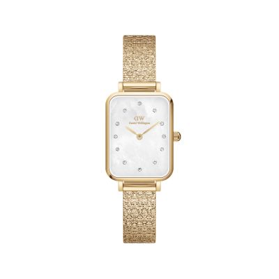 Daniel Wellington DW Watch Quadro Lumine Pressed Piano Gold 20x26mm