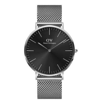 Daniel Wellington DW Watch Classic Mesh Onyx 40mm MIC Silver