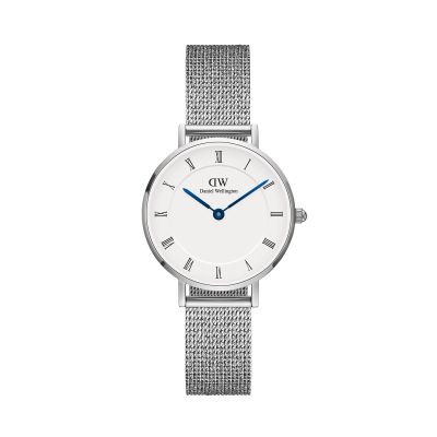 Daniel Wellington DW Watch Petite Roman Numerals Sterling 28mm MIC Silver