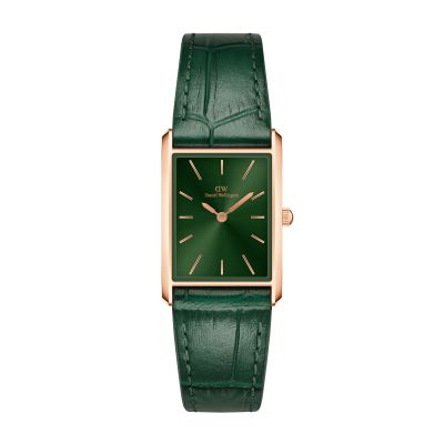 Daniel Wellington DW Watch Bound Crocodile Emerald Sunray Rose Gold 22x32 MIC