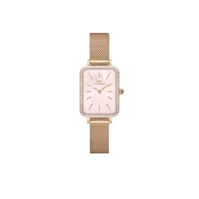 Daniel Wellington DW Watch Quadro Lumine Bezel Melrose Pink MOP 20x26mm MIC Rose Gold