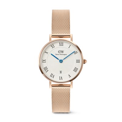 Daniel Wellington DW Watch Petite Roman Numerals Date Rose Gold 28mm