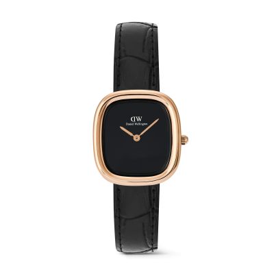 Daniel Wellington DW Watch Margot Reading Onyx Ceramic Rose Gold 24x26mm
