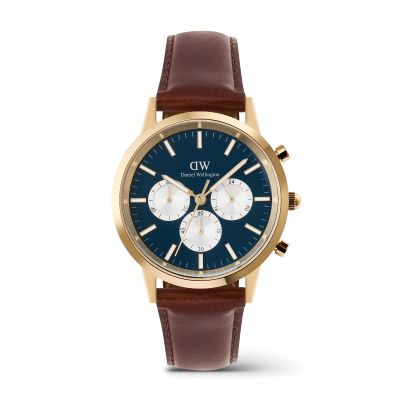 Daniel Wellington DW Watch Iconic Chronograph St Mawes Arctic Panda Gold 42mm