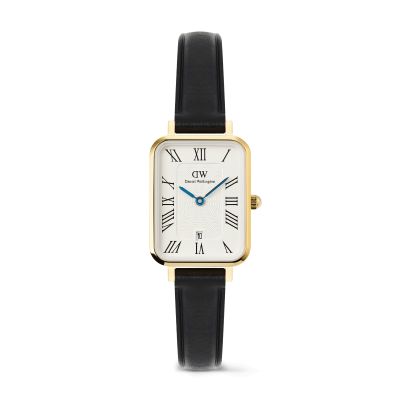 Daniel Wellington DW Watch Quadro Roman Numerals Date Sheffield Gold 20x26mm
