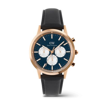 Daniel Wellington DW Watch Iconic Chronograph Sheffield Arctic Panda Rose Gold 42mm