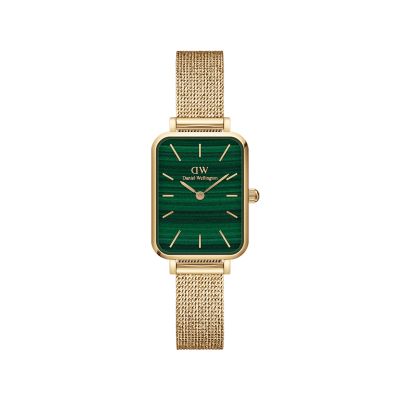 Daniel Wellington DW Watch Quadro Pressed Evergold Green Gold 20x26mm