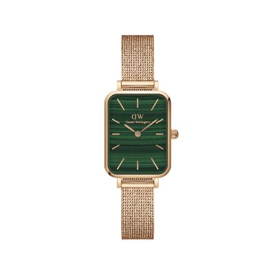 Daniel Wellington DW Watch Quadro Pressed Melrose Green Rose Gold 20x26mm MIC