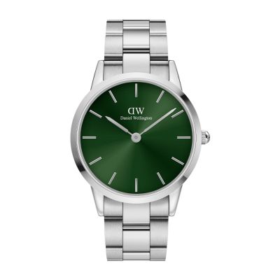 Daniel Wellington DW Watch Iconic Link Emerald Silver 40mm MIC
