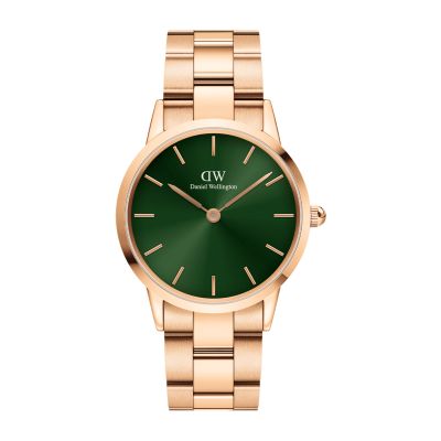 Daniel Wellington DW Watch Iconic Link Emerald Rose Gold 36mm MIC