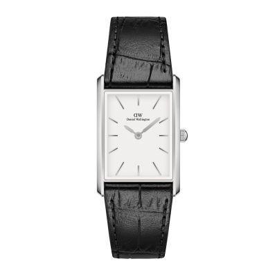 Daniel Wellington DW Watch Bound Black Crocodile Silver 24x35mm MIC