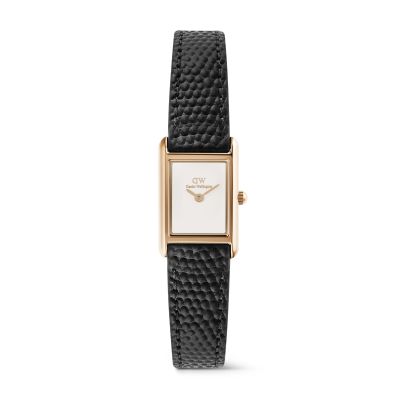 Daniel Wellington DW Watch Bound Mini Black Lizard Rose Gold 17x25,9mm