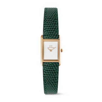 Daniel Wellington DW Watch Bound Mini Green Lizard Rose Gold 17x25,9mm
