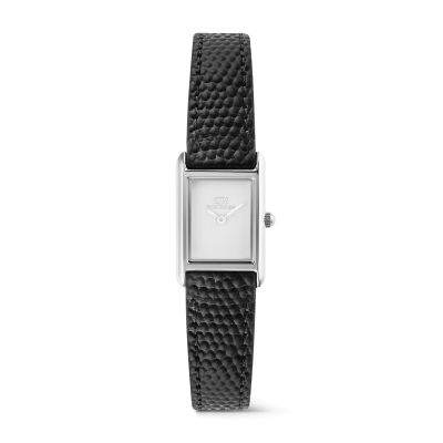 Daniel Wellington DW Watch Bound Mini Black Lizard Silver 17x25,9mm