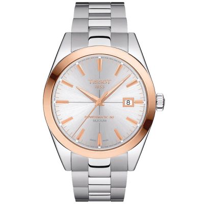 Tissot Gentleman Powermatic 80 Silicium rannekello, 18K kulta, T9274074103100