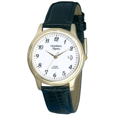 Leijona 5020-1547, miesten rannekello safiirilasilla