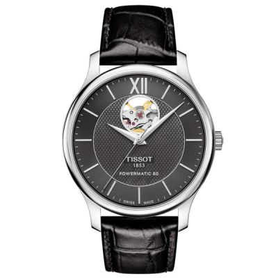 Tissot Tradition Powermatic 80 Open Heart, miesten rannekello