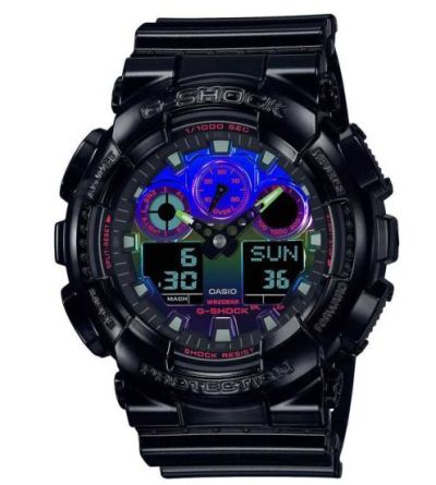 G-Shock Virtual Rainbow Series Miesten Kellot Casio GA-100RGB-1AER