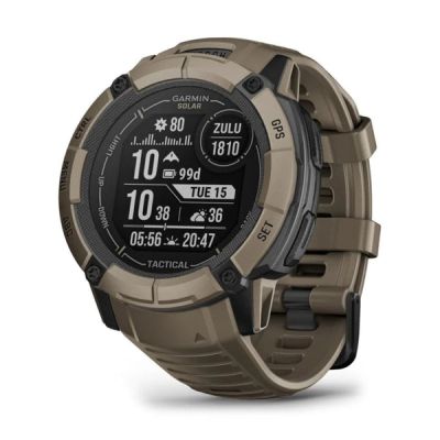 Garmin Instinct 2X Solar, Tactical Edition, Coyote Tan, GPS smartwatch 010-02805-02