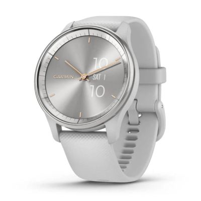 Garmin Vivomove Trend, Silver and Mist Grey, Hybrid Smartwatch 010-02665-03