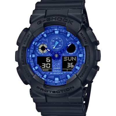 Casio G-Shock Blue Paisley Limited Edition GA-100BP-1AER