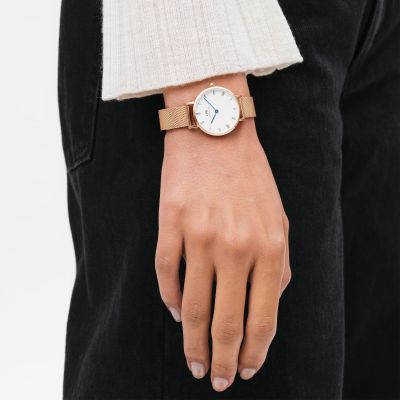 Daniel Wellington DW Watch Petite Roman Numerals Melrose 28mm Rose Gold