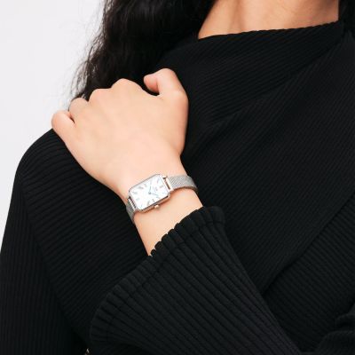 Daniel Wellington DW Watch Quadro Roman Numerals Sterling 20x26mm Silver