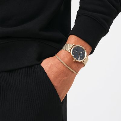 Daniel Wellington DW Watch Classic Multi-Eye Evergold Onyx 40mm Gold