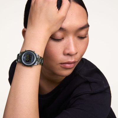 Daniel Wellington DW Watch Retro Digital Dark Green 42mm