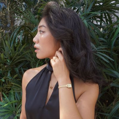 Daniel Wellington DW Watch Quadro Mini Evergold Champagne 15.4x18.2mm Gold