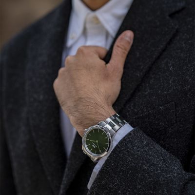 Daniel Wellington DW Watch Iconic Link Emerald 40mm Silver