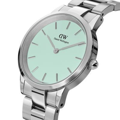 Daniel Wellington DW Watch Iconic Link Mint 36mm Silver