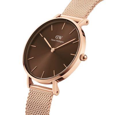 Daniel Wellington DW Watch Petite Amber 28mm Rose Gold